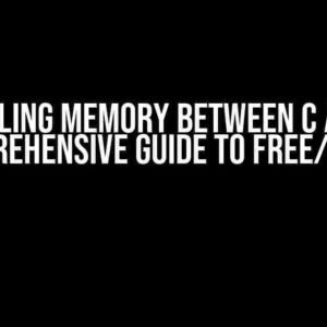 Marshaling Memory Between C and CGO: A Comprehensive Guide to Free/Malloc